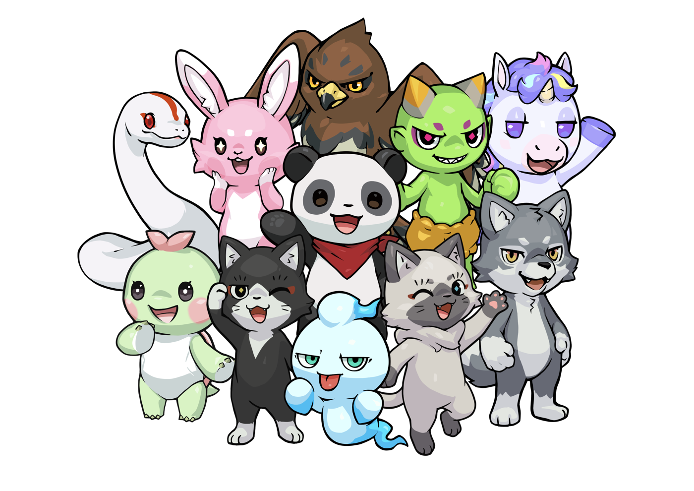 ファンダムのキャラクターたち